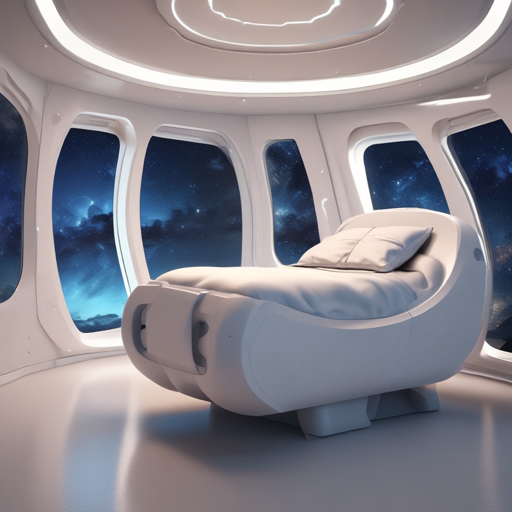 Futuristic sleep pod